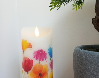 Flower LED candle
