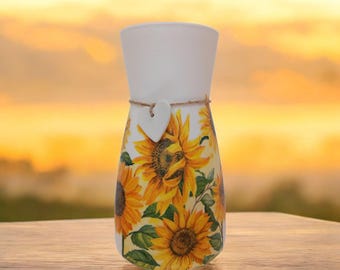 Sunflower vase