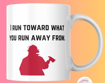 Grappige brandweerman koffiemok ik ren naar wat je wegloopt van brandweerman cadeau waardering brandweerlieden merchandise brandweerman geschenken