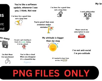 Funny Rude PNG Bundle Sublimation Design Download