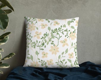 Personalized Grandma Garden Pillow Birth Flower Family Gift
