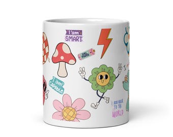 Cottagecore Nature Mug, Enamel Mushroom Mug, Forest Gift, Mushroom Gift For Nature Lovers, Woodland Home Decor,Best Friend Gift