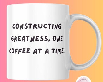 responsabiliser les commerçants Mug | Faites le plein d'énergie à chaque gorgée | Cadeau parfait pour les constructeurs et les entrepreneurs