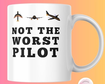 Aviation Enthusiasts Unique Pilot Appreciation Cup Funny Pilot Gift for Airline Captains Flight Instructors and Aviation Lovers