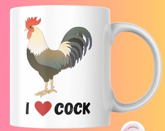 Funny Adult Coffee Mug I Love Coffee Gift for Him or Her Unique Humorous Coffee Cup for Coffee Lovers