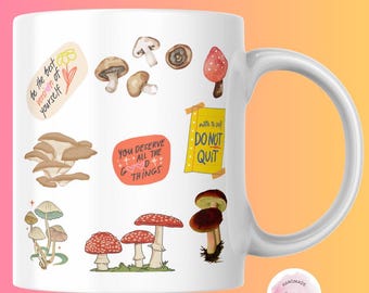 Paddenstoelmok Bos koffiekop cadeau mycoloog