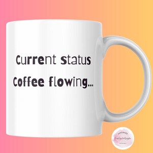 Coffee Flowing Mug | Funny Coffee Lover Gift | Unique Ceramic Coffee Cup