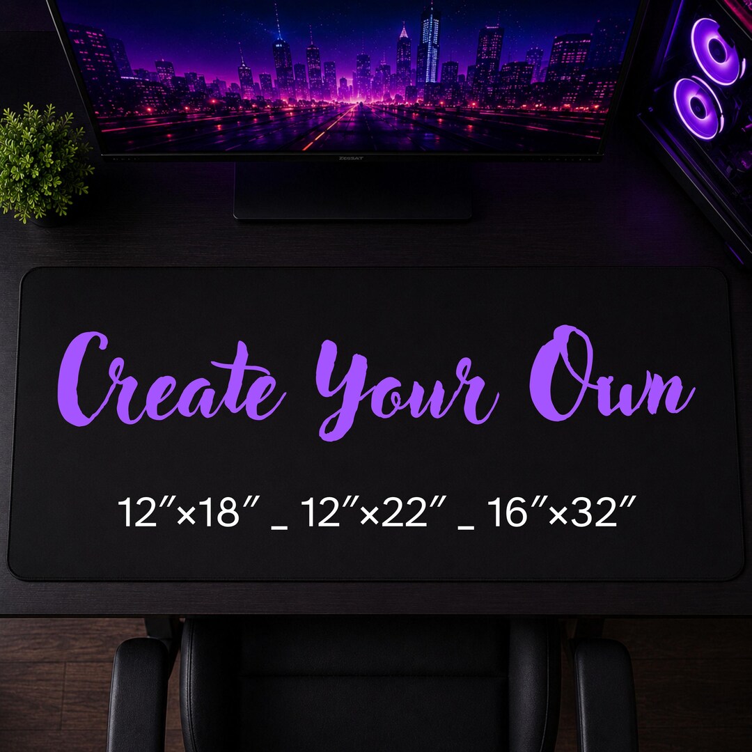 Custom Desk Mat, Personalized Gamer Mouse Pad, Large Anti-slip Office ...