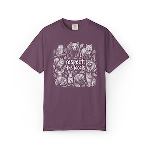 Comfort Colors Wildlife T-Shirt, Gift For Nature Lover Shirt, Respect The Locals Tee image 6