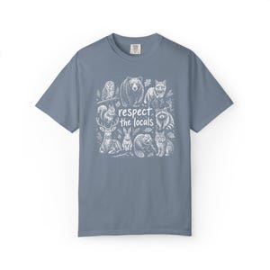 Comfort Colors Wildlife T-Shirt, Gift For Nature Lover Shirt, Respect The Locals Tee image 5