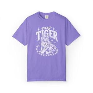 Comfort Colors Easy Tiger T-Shirt, Gift For Tiger Lover Shirt, Vintage Animal Tee Graphic image 8