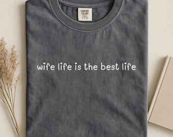 Camiseta "Esposa con Colores Cómodos": Regalo para recién casados