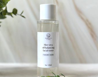 Aloe Vera Oil Balancing Facial Toner | Jasmine, Chamomile, Witch Hazel Essence