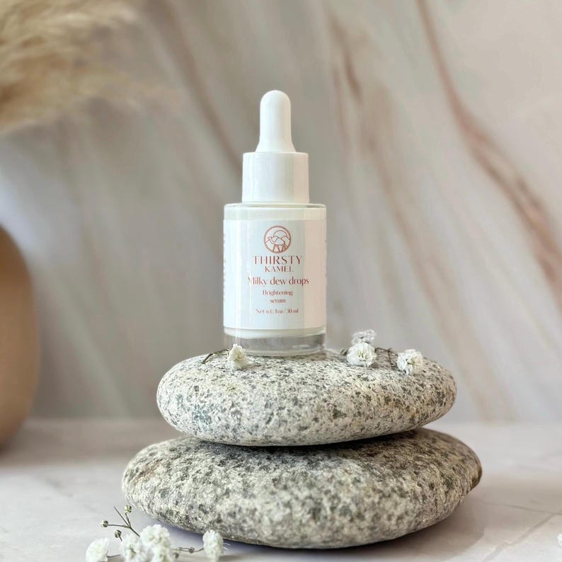 Camel Milk Brightening Face Serum | Hydrating Serum for Dark Spots & Sensitive Skin image 1