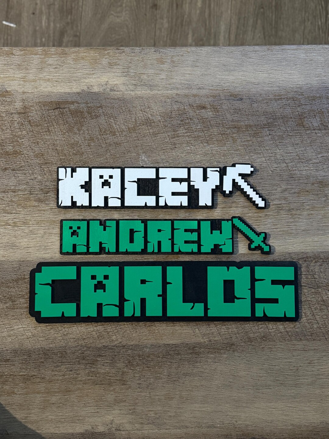 Minecraft Name Sign, Minecraft Wood Sign, Minecraft Wood Name Sign ...