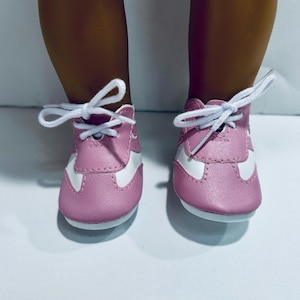 18&quot; Doll Shoes: Pink & White Tennis Shoes