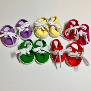 18&quot; Doll Tennis Shoes, 18&quot; Doll Sneakers, Doll Shoes, Doll Accessories,