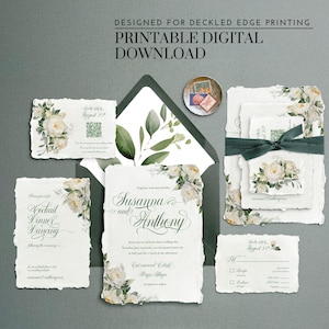 invito con bordo frastagliato, inviti per matrimonio con vegetazione, inviti per matrimonio invernali, inviti per matrimonio botanici