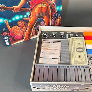 Inserto organizador para juego de mesa Rock Hard 1977: compatible con cartas con funda. ¡Envío gratuito!