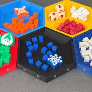 Magnetic Token Trays for Organizing Board Game Bits and Components