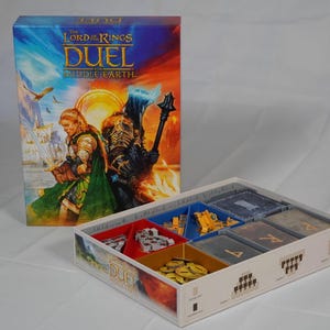 Encarte para jogo de tabuleiro O Senhor dos Anéis: Duelo pela Terra-média – Compatível com cartas com capa – Frete grátis!
