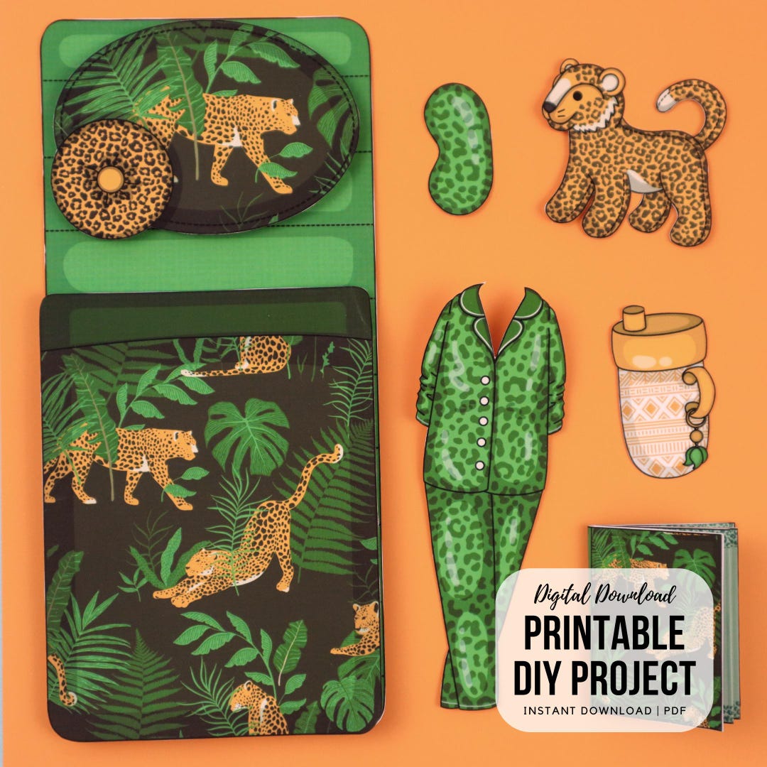 Printable Paper Sleeping Bag Template, Digital Download, Activities for