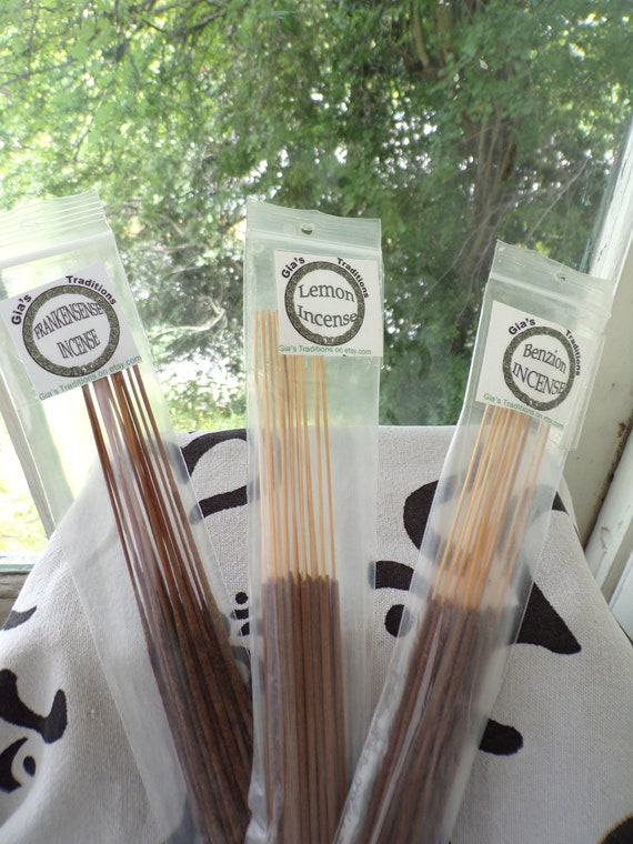 Cinnamon Incense Sticks: Hand Dipped, Natural, 15 Sticks