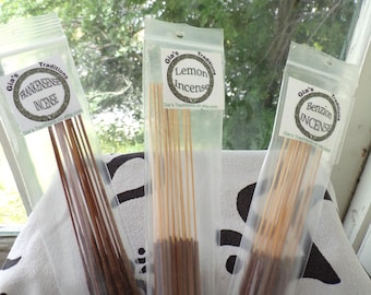 Carmel Pop Corn Incense ( limited edition): Hand Dipped, All Natural, 15 Sticks