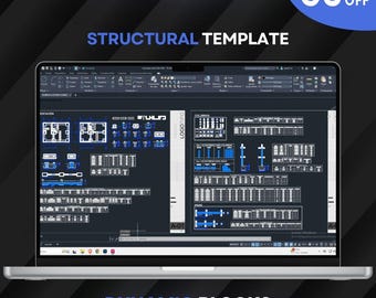 2000 Dynamic Blocks for AutoCAD | Complete Package of Structural and Foundation DWG Templates.
