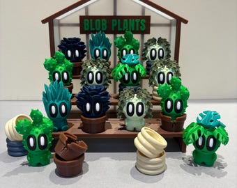 3D gedruckte Kleckspflanzen: Skurrile Sukkulenten & Kaktus Figuren