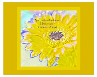 Radiate Kindness Award Downloadable Art Print
