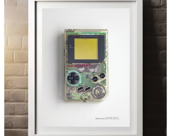 Poster del Game Boy del 1989, decorazione murale per videogiochi retrò, arredamento per la stanza dei giocatori anni '90, stampa Nintendo