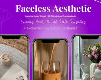Faceless Aesthetic Reels Guide | 300+ Minimalist Content Ideas (Digital Download)
