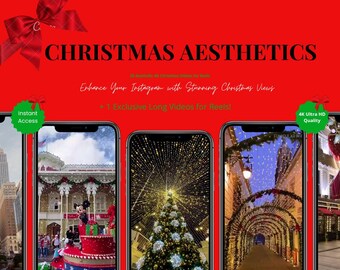 Christmas Instagram Reels, Festive 4K Video Bundle (Digital Download)
