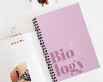 Biology Spiral Notebook: Ruled Line Journal for Students