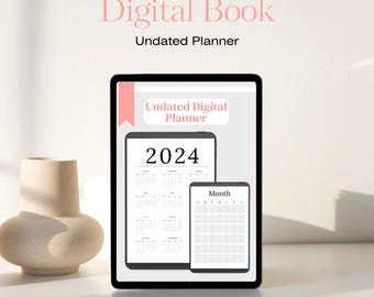 21 - Minimalist Undated Digital Calendar & Planner