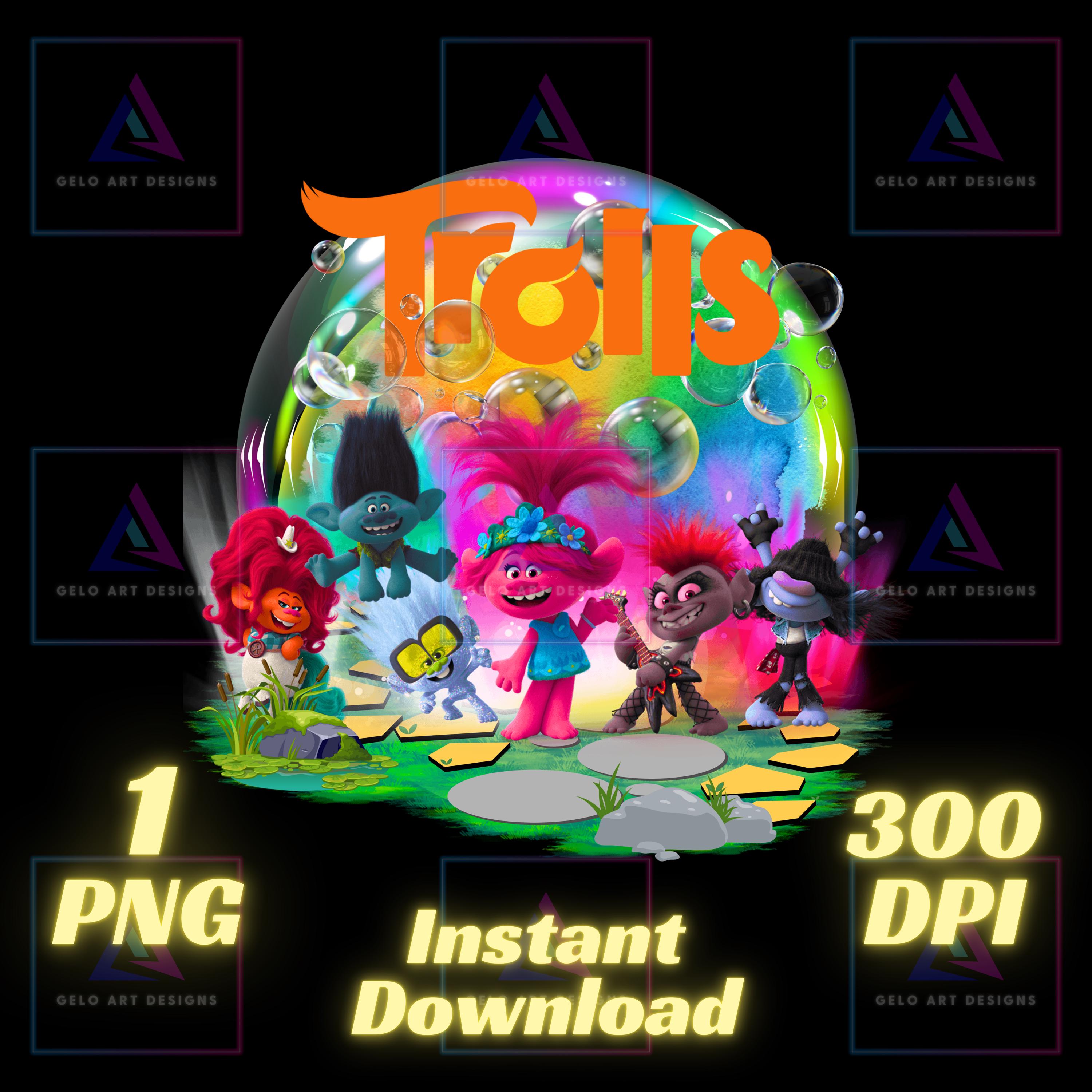 Trolls PNG, trolls shirt png, Queen Poppy Png, Transparent Image, trolls PNG digital file, instant download, Trolls Band together, movie