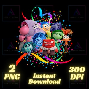 Inside Out 2 png, inside out shirt, High Quality Cricut sticker Instant Download Digital File Printable Image inside out movie, transparent
