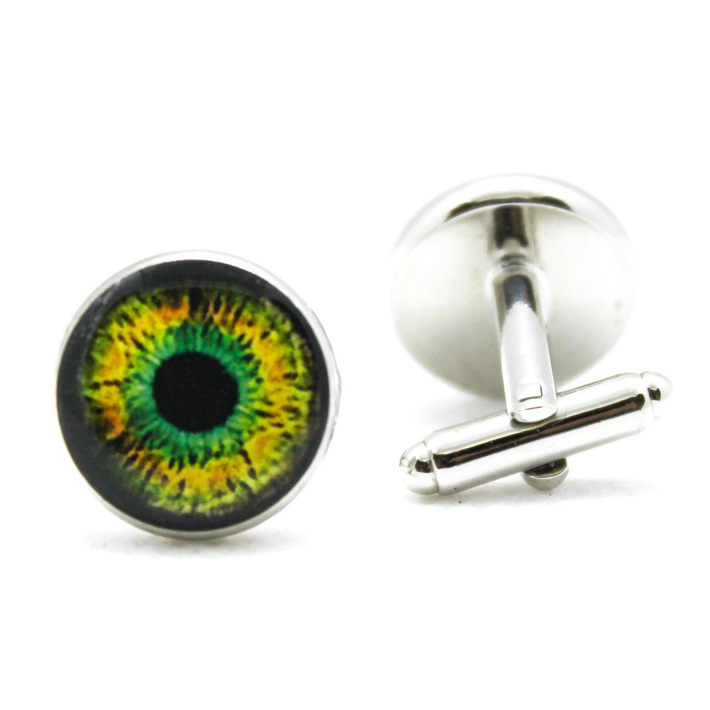 Realistic Human Eyeball Eye cufflinks Eye Jewelry Glass cufflinks 