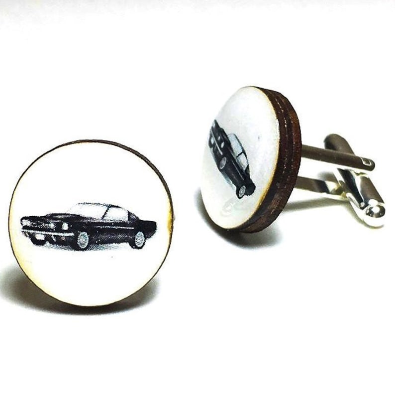funny wood cuff links gifts for men women gift under 40 I Feel A Sin Coming On Cufflinks