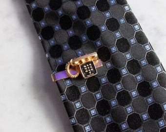 Pince à cravate téléphone vintage / pince à cravate téléphone antique, cadeaux geek rétro, cadeaux drôles pour hommes