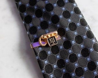 Vintage telefoon tie bar/antieke telefoon tie clip, retro geeky geschenken, grappige cadeaus voor mannen