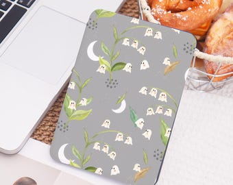 Cute Ghost Flowers All New Kindle Case With Hand Strap for Paperwhite 1/2/3/4,Paperwhite Cover for Kindle 12th/10th/11th,Kindle Acrylic Case