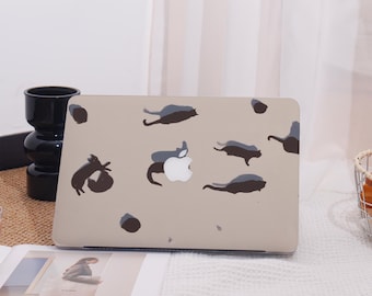 Black Cat Silhouettes All New MacBook Case Protective Case Laptop Cover For MacBook Air 13,Macbook Pro 14/15 Mac Case,Pro 16 Case 2021/2023