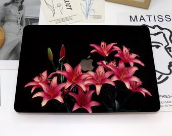Pink flowers MacBook Case,MacBook Case,New MacBook 2025 Air 15/13,Pro 13/14/15/16,Mac Book 2025/2024/2022/2021,M1 M2 M3,Custom Laptop Case