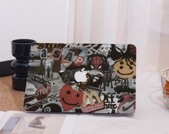 Trendy Collage Art All New MacBook Case Protective Case Laptop Cover For MacBook Air 13/15,Macbook Pro 13/14/15/16 Mac Case 2021/2023/2024