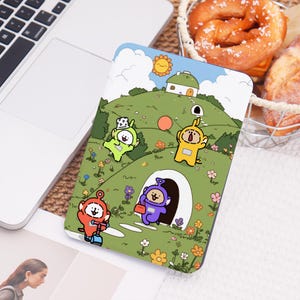 Cartoon Character All New Kindle Case With Hand Strap for Paperwhite 1/2/3/4,Paperwhite Cover for Kindle 12/10/11th,Kindle Acrylic Case 2024