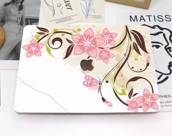 Pink flowers MacBook Case,MacBook Case,New MacBook 2025 Air 15/13,Pro 13/14/15/16,Mac Book 2025/2024/2022/2021,M1 M2 M3,Custom Laptop Case