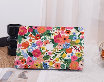 Colorful Floral Pattern All New MacBook Case Protective Case Laptop Cover For MacBook Air 13/15,Macbook Pro 14/15 Mac Case,Pro 16 Case 2023