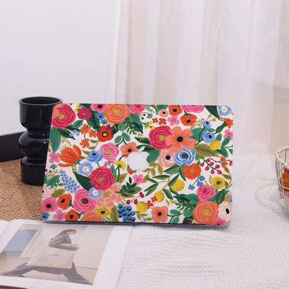 Colorful Floral Pattern All New MacBook Case Protective Case Laptop Cover For MacBook Air 13/15,Macbook Pro 14/15 Mac Case,Pro 16 Case 2023